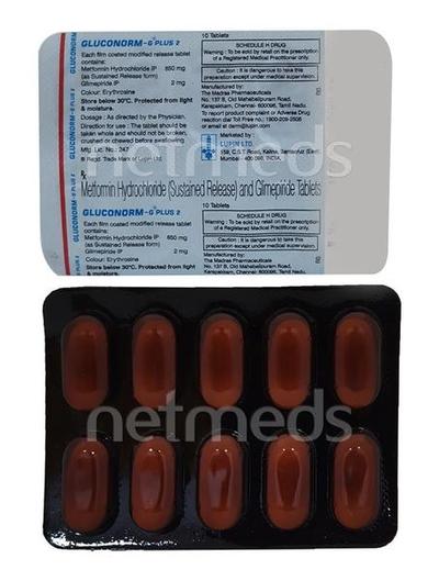 Gluconorm G Plus 2mg Tablet 10'S - Diabetes-Ant
