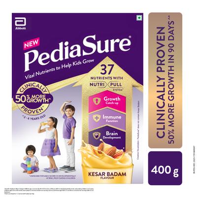 Pediasure Scientifically Designed Nutrition Health Drink Refill - Kesar Badam Flavour 200 g - Kids Nutrition
