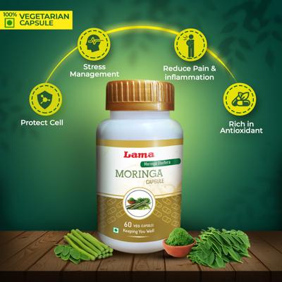 Lama Moringa Capsules 60's - Speciality Medicines