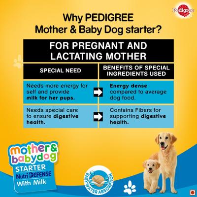 Pedigree Mother & Babydog Starter Nutri Defence with Milk 3000 gm - Petfood