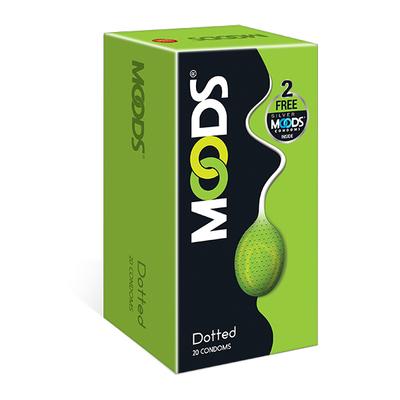 Moods Condoms Dotted 20's - Plain/Flavoured Condoms