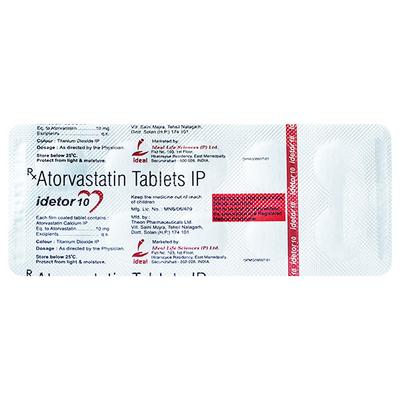 IDETOR 10mg Tablet 10's - High Cholesterol-Dys