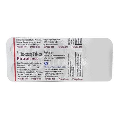 Pirapil 400mg Tablet 10'S - Nootropics And Neurotrophics