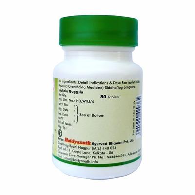 Baidyanath Triphala Guggulu Tablet 80's - Speciality Medicines