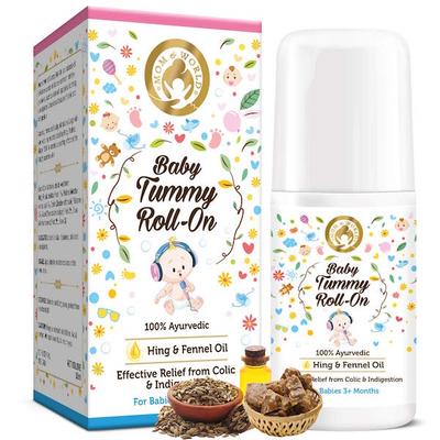 Mom & World Baby Tummy Roll On - Hing & Fennel Oil 50 ml - Creams, Lotions & Oils