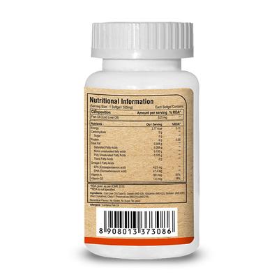 Pure Nutrition Cod Liver Oil Softgel Capsule 90's - Omega Fish Oil Fatty Acids