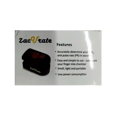 Zacvrate Finger Pulse Oximeter (500DL) 1's - Thermometer & Oximeter