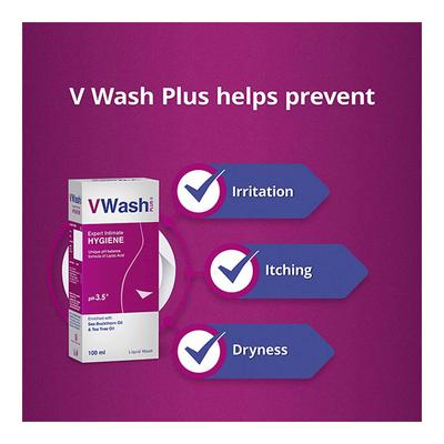VWash Plus Expert Intimate Hygiene Wash 100 ml - Intimate Care