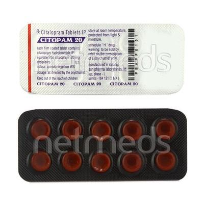 Citopam 20mg Tablet 10'S - Depression-Ant