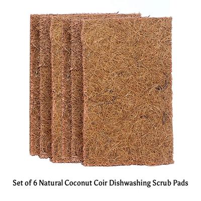 Goli Soda Natural Coconut Coir Dishwashing Scrub Pads 6's - Scrubs & Exfoliants