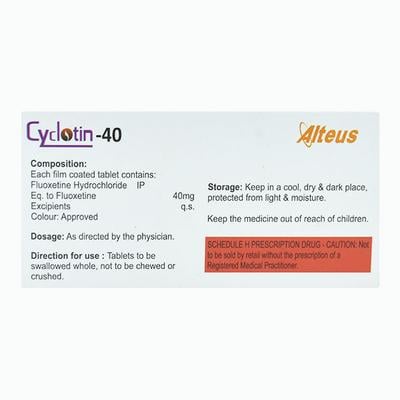 CYCLOTIN 40 Tablet 15's - Depression-Ant