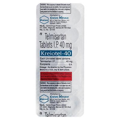 KREIOTEL 40 Tablet 10's - Hypertension-Ang