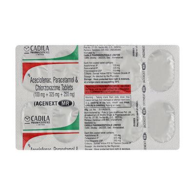 Acenext MR Tablet 10'S - Pain relief-Mus