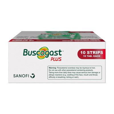 Buscogast Plus Tablets 10's - Indigestion/Constipation
