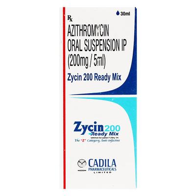Zycin Redimix 200mg Suspension 30ml - Bacterial Infections-Mac