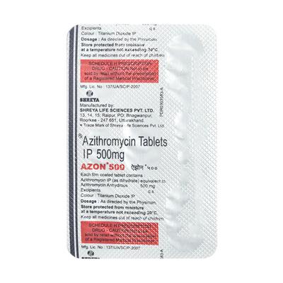 AZON 500 Tablet 5's - Bacterial Infections-Mac