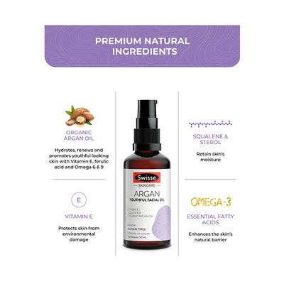 Swisse Skincare Argan Youthful Facial Oil 50 ml - Face Creams
