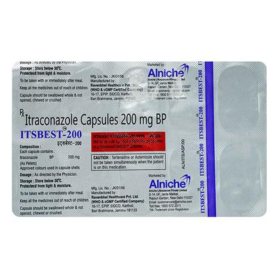 Itsbest 200Mg Capsule 10's - Fungal Infections-Anf