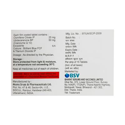 CCQ 25 Tablet 15's - Hormonal Therapy-Tro