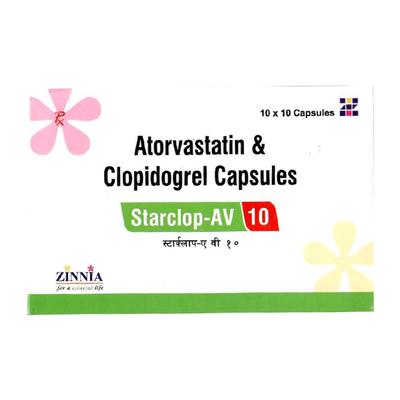 STARCLOP AV 10 Capsule 10's - High Cholesterol-Dys