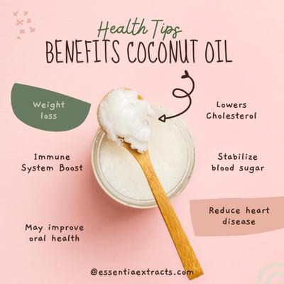 Essentia Extracts Pure Cold Pressed Oil - Coconut (Pack of 2 x 500 ml) 1's - Massage Oils