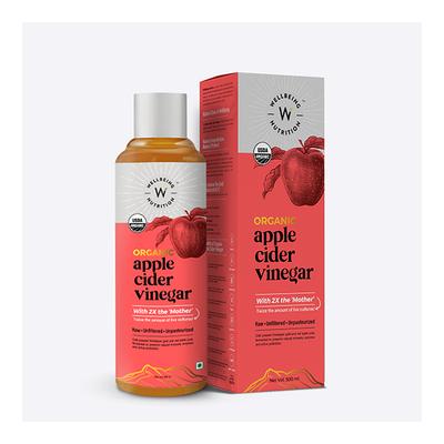 Wellbeing Nutrition Organic Himalayan Apple Cider Vinegar 500 ml - Apple Cider Vinegar - Acv