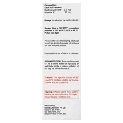 DACIHAL 0.5mg Injection 1's - Cancer Oncology-Cyt