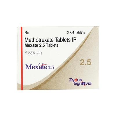 Mexate 2.5mg Tablet 4'S - Cancer Oncology-Cyt