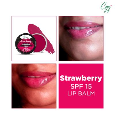 CGG Cosmetics Lip Balm SPF 15 - Strawberry 10 gm - Lip Balms