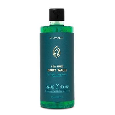 St. D'Vence Tea Tree Body Wash with Eucalyptus Oil & Peppermint Oil 500 ml - Shower Gels & Body Wash