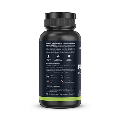 Nutrabay Wellness Pre & Probiotic Digestive Support 25 Billion CFUs Capsule 60's - Digestive Health