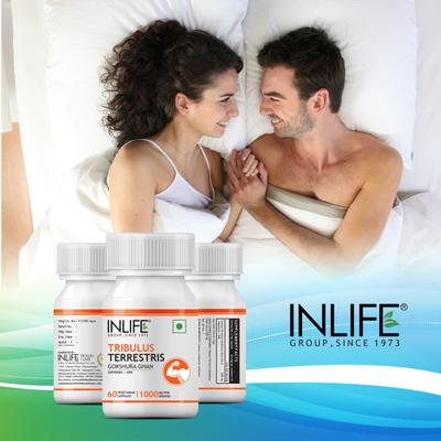 INLIFE Tribulus Terrestris 1000 mg Vegetarian Capsules 60's - Sexual Care