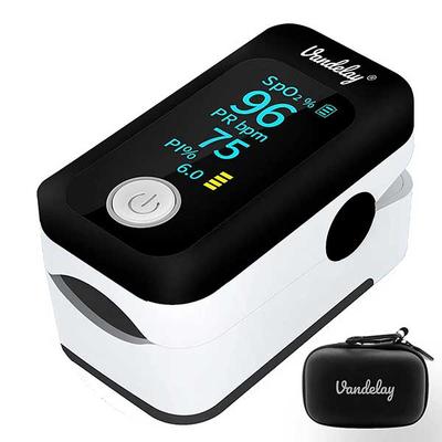 Vandelay Fingertip Digital Pulse Oximeter - White - Health Monitors And Equipment