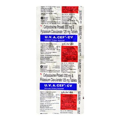 UVA Cef CV Tablet 10'S - Bacterial Infections-Pen