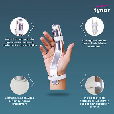 Tynor Finger Ext Splint (L) (F 03) - Hand/Wrist Supports