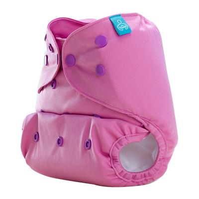 Bumberry Reusable Diaper Cover with 1 Natural Bamboo Cotton Insert - Raddish Pink - Diapers & Wipes