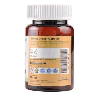 Cipzer Wheat Grass Capsule 60's - Pure Herbs