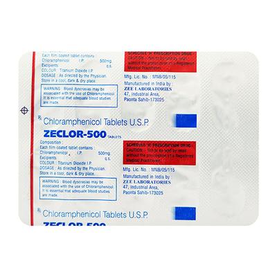 ZECLOR 500mg Tablet 10's - Bacterial Infections-Chl