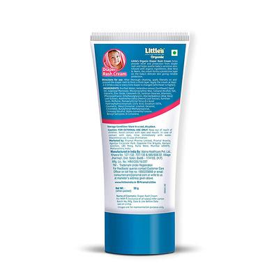 Piramal Littles Organix Diaper Rash Cream 50 gm - Rash Creams