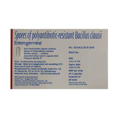 Enterogermina Capsules 4's - Indigestion/Constipation