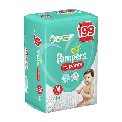 Pampers Baby-Dry Pants (M) 14's - Diapers & Wipes
