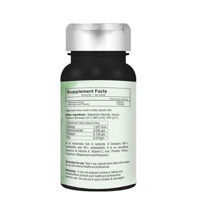 Mint Veda Moringa Veg Capsule 60's - Herbal Dietary Supplement