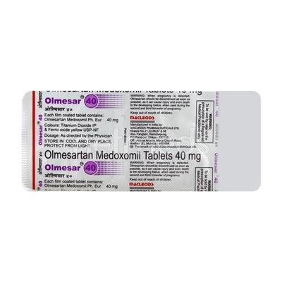 Olmesar 40mg Tablet 10'S - Hypertension-Ang