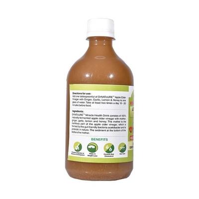 Drnatcure Apple Cider Vinegar Blended with Ginger, Garlic, Lemon, Honey (Heartcare) 500 ml - Apple Cider Vinegars