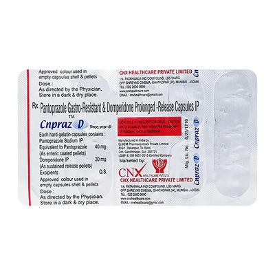 CNPRAZ D Capsule 10's - Ulcer/Reflux/Flatulence-Aaa
