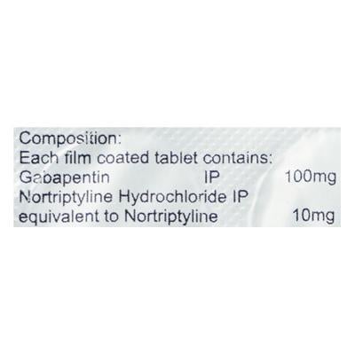 GABASTONE NT 100 Tablet 10's - Neuropathic Pain-Dru