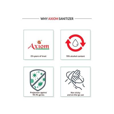 Axiom Medicated Hand Sanitizer 160 ml - Hand Sanitizer