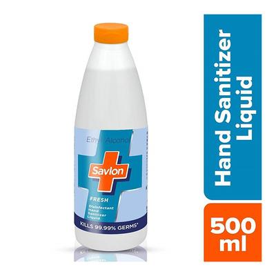 Savlon Fresh Hand Sanitizer Liquid 500 ml - Hand Sanitizer