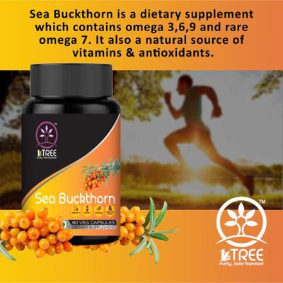 1 Tree Sea Buckthorn Veg Capsule (Pack of 2 x 60's) - Health Products