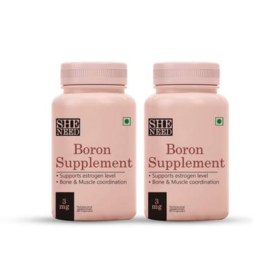 Sheneed Boron Supplement 3 mg Capsule - Pack of 2 x 60's - Vital Health